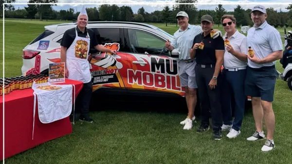 A fan photo of the Mugmobile, sent in by Brent Wallace