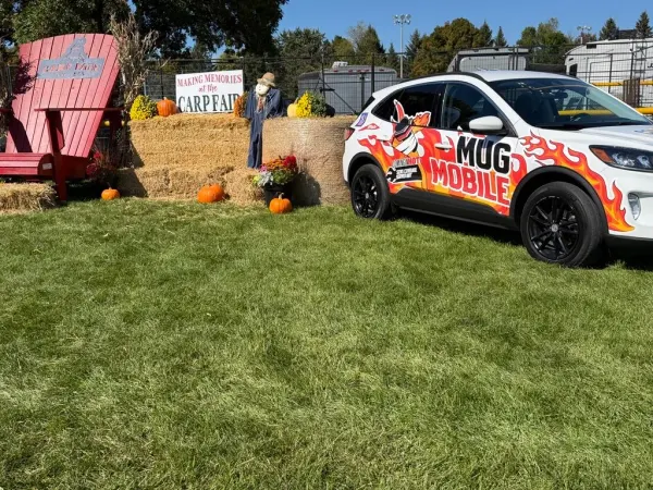 A fan photo of the Mugmobile, sent in by Brent Wallace