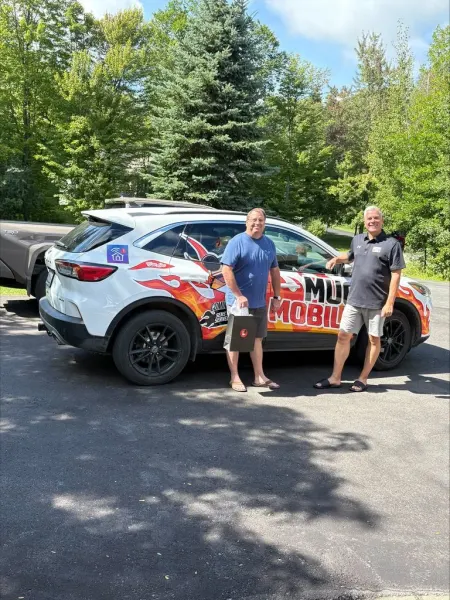 A fan photo of the Mugmobile, sent in by Brent Wallace